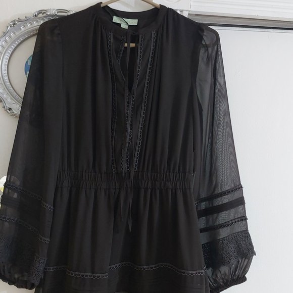 Ryegrass Color Chocolate Torte Long Sleeve Dress Dark Brown Size X Small - Picture 10 of 16